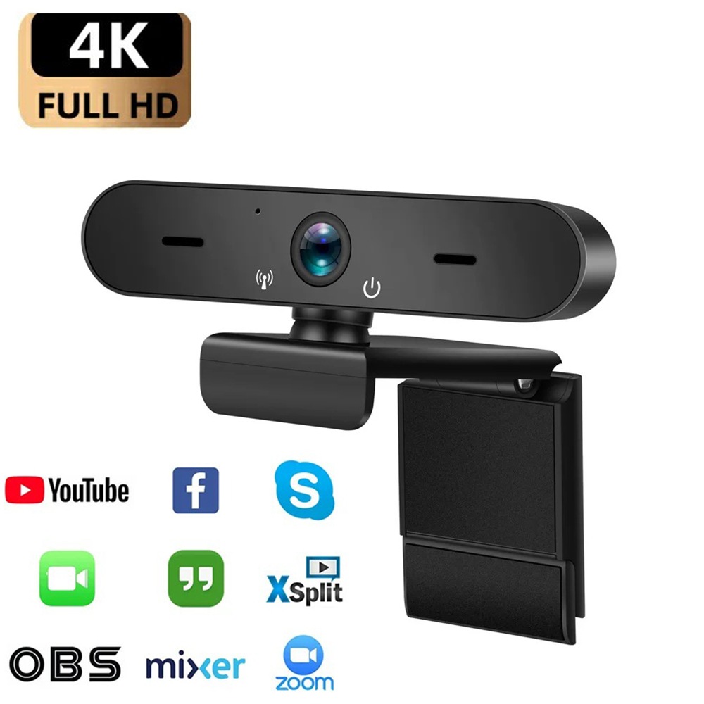 Full HD 4K Computador Web Camera 2K 1080P USB 3.0 Plug Webcam para Youtube Skyper Facebook Ins Online Video Chat Mircophone 30fps