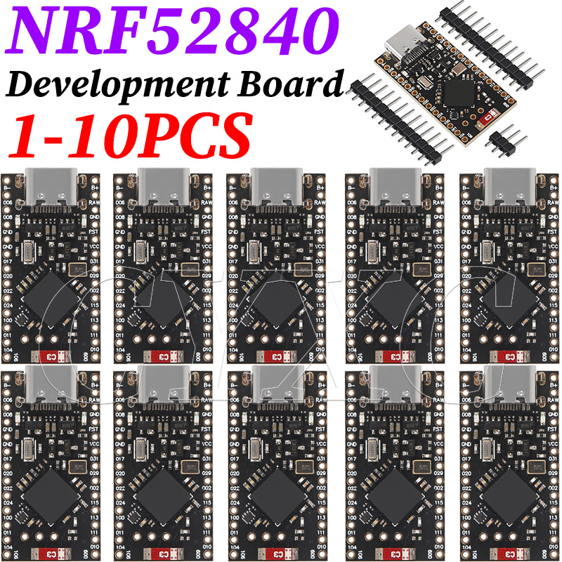 1-10 SZT. Płytka Rozwojowa Pro Micro NRF52840 Kompatybilna z Nice!Nano V2.0 Bluetooth Zarządzanie Ładowaniem Pro Micro NRF52840