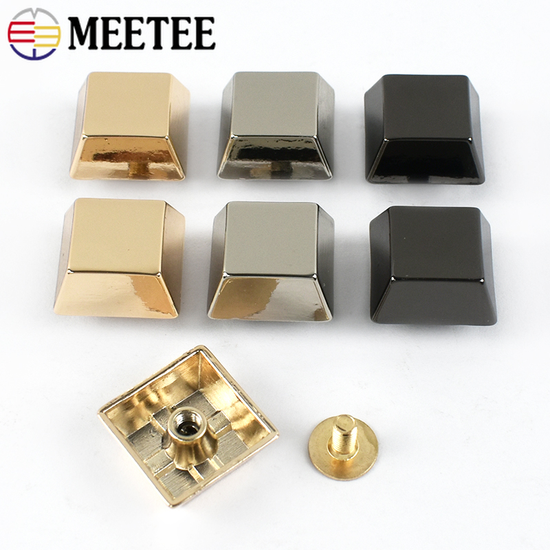 30/50 Piezas Hebillas Metálicas, Remaches para Fondo de Bolsos, Tachuelas Decorativas para Bolsos, Pernos para Carteras, Accesorios DIY para Manualidades en Cuero