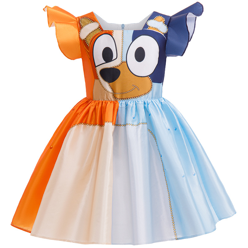 Vestido de Cosplay para Meninas, Fantasia de Halloween, Novo Modelo de Roupa para Festa de Meninas