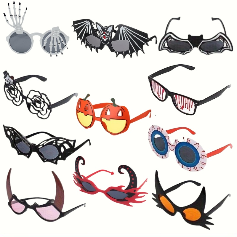 Halloween modne okulary nowość rekwizyty na imprezę Cosplay akcesoria fotograficzne upominki na przyjęcie na boże narodzenie unikalna konstrukcja wystrój soczewek