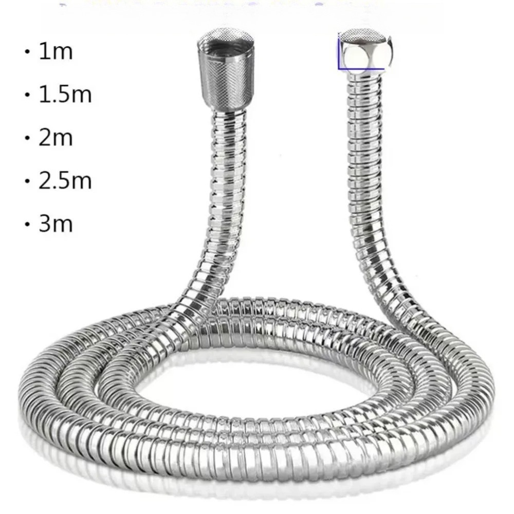 Flexible stainless steel water pipe shower head pipe - Waterproof bathroom piping - 1-3 meters - Bathroom accessories