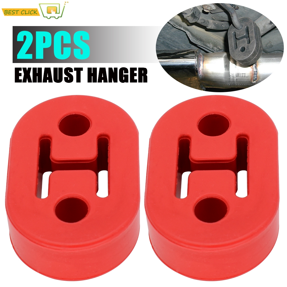 2X Knalpot Karet Tugas Berat Pipa Ekor Knalpot Dudukan Braket Hanger Pengganti Isolator untuk Ford Kia VW Renault