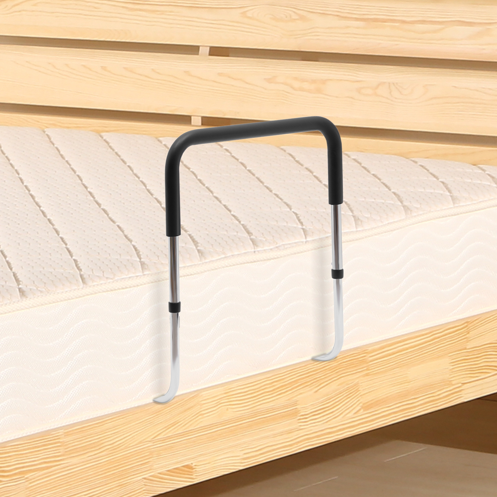 Bed Rail for Elderly Adults Bedside Fall Prevent Grab Bar for the Senior Height Adjustable Bed Assist Rail Fits King Queen