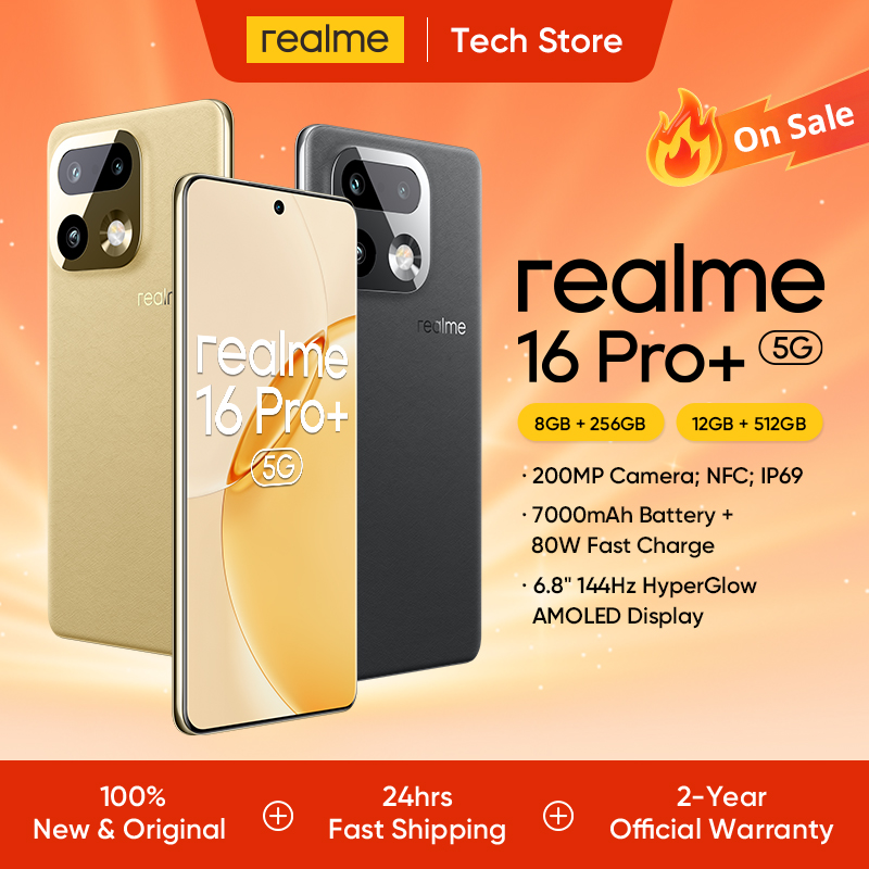 Smartphone realme 16 Pro Plus 5G Câmera Colorida Luma de 200MP Câmera Telefoto de 50MP Bateria de 7000mAh Carregamento de 80W Snapdragon 7 Gen 4