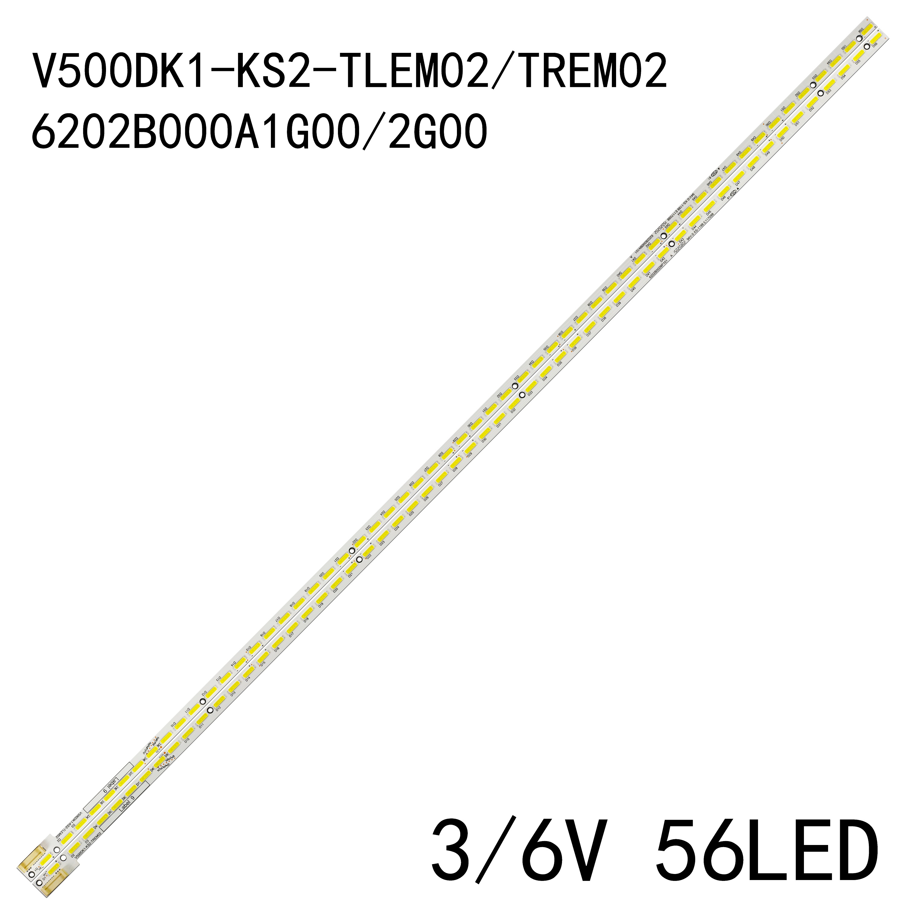 V500DJ2-KS5 V500DK1-KS5 Für PANASONIC V500DK1-KS2-TREM02 TLEM02 6202B000A1G00 6202B000A2G00 6202B0009P101 Led-hintergrundbeleuchtung Streifen