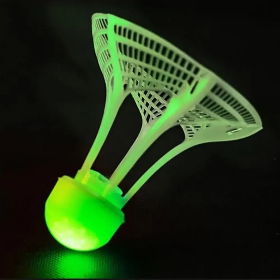 1PC 防風暗闇で光るバドミントンシャトルコックボール夜間屋外スポーツ用耐風トレーニングアクセサリー