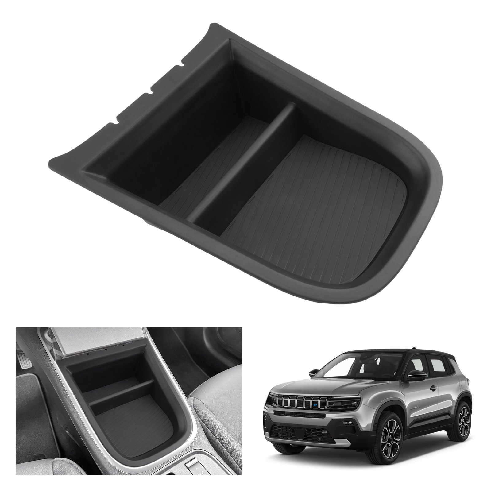 RUIYA pour Jeep Avenger EV 2023 2024 2025 2026 Transmission électronique Boîte de rangement pour console centrale Auto Jeep Avenger 2025 Accessoires