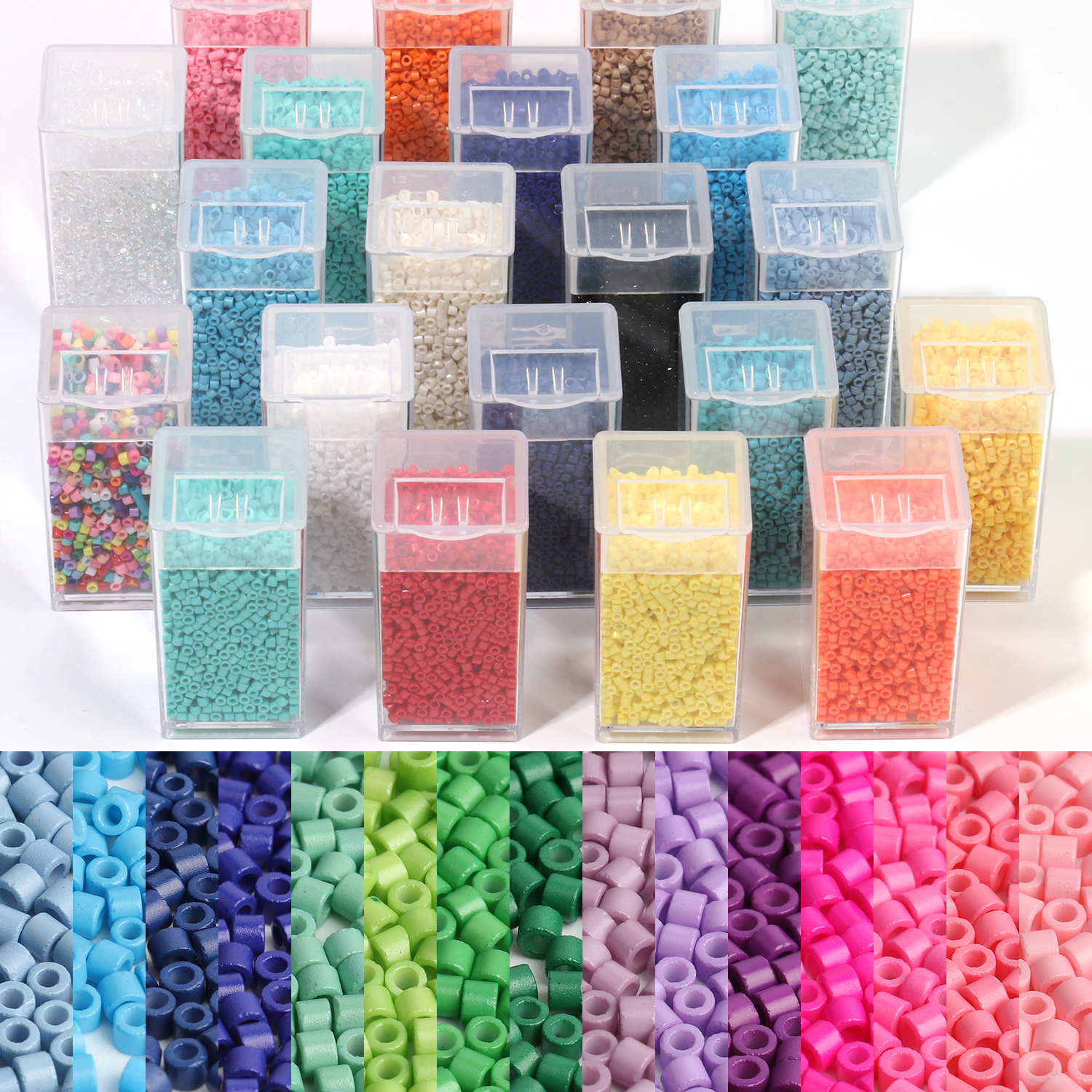 Cuentas de semilla de vidrio checo de 2mm, accesorios para fabricación de joyas, Material de pulsera DIY, 1 caja, venta al por mayor