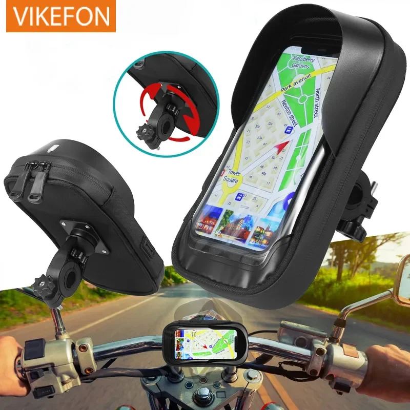 Waterdicht 360° °   Rotatie Fiets Motor Voorframe Telefoonhouder Gemakkelijk Universele Navigatie Smartphone Beugel Voor Alle Telefoons