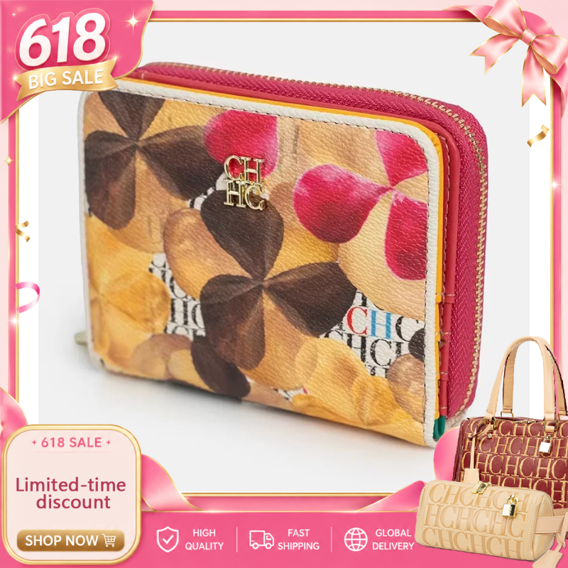 Carteira de Luxo CH Mini com Design Multiestilo, Bolsa Feminina de Produtos Selecionados, Nova Caixa de Cartões de Visita Feminina da Moda 2026