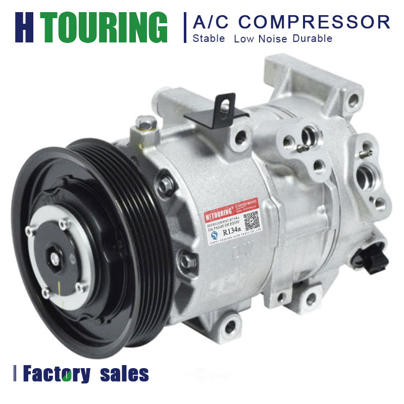 Kompresor AC untuk Hyundai DVE16N untuk mobil Hyundai Tucson 1,6 L kompresor pengkondisian udara Compressor Compressor 66pk