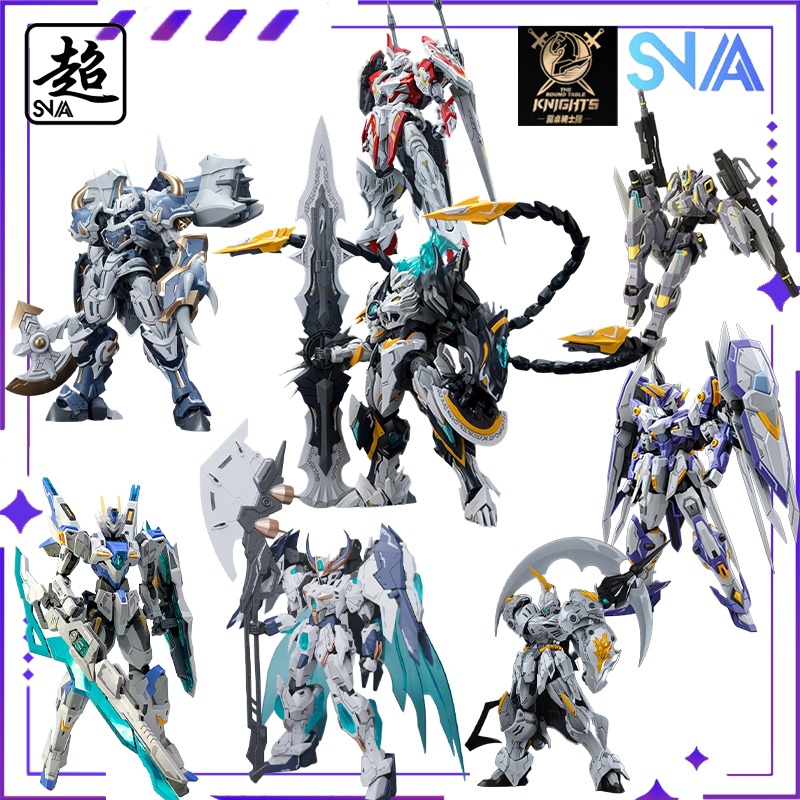 Neues Lager SNAA-Modell Original authentischer runder Tisch Knights Series Steel Sickle Kai bewegliches Modell Spielzeug Sammlerstücke Geschenk
