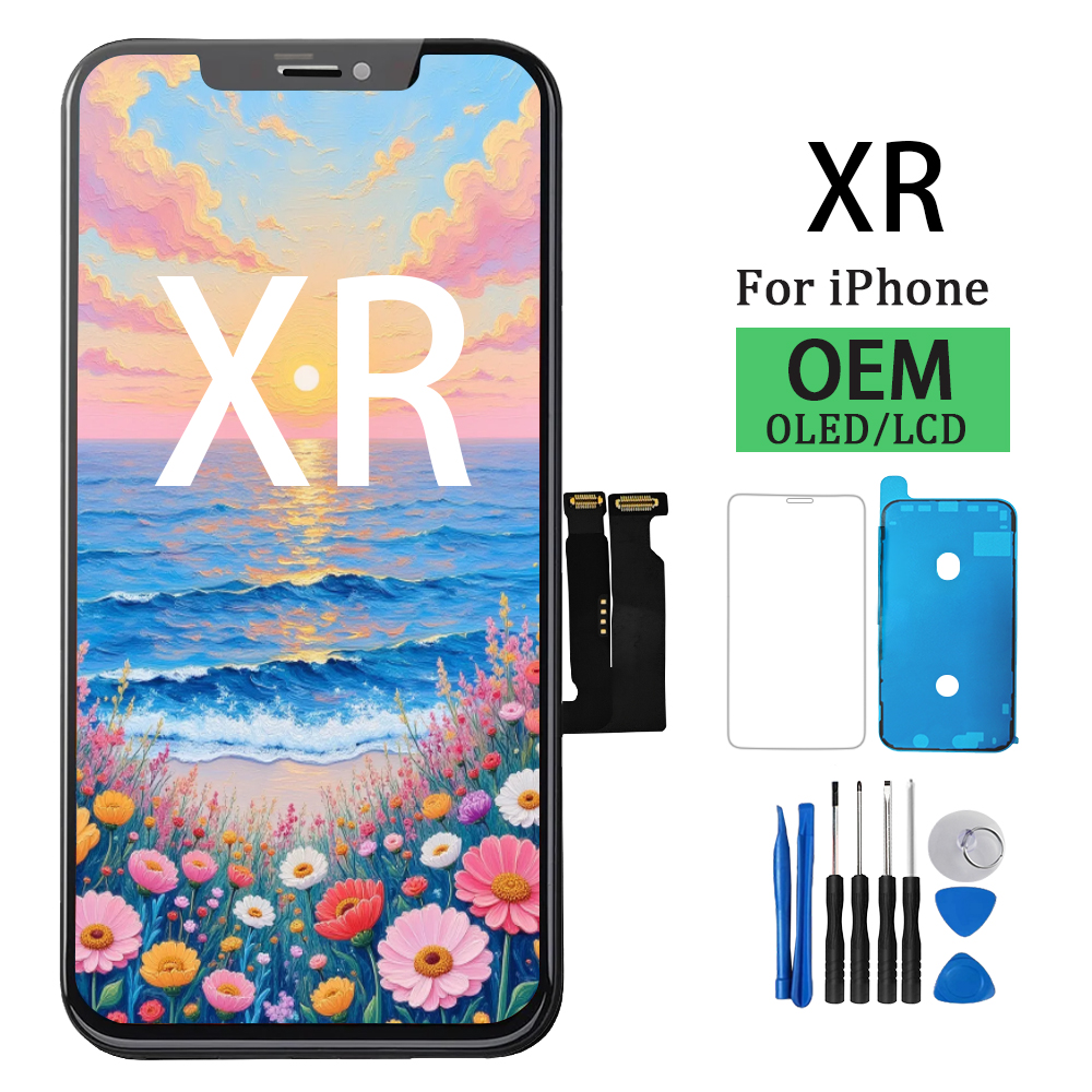 100% excelente abajur oem para iphone xr display lcd tela de toque digitador assembléia para iphone xr lcd substituição a2105 a2106