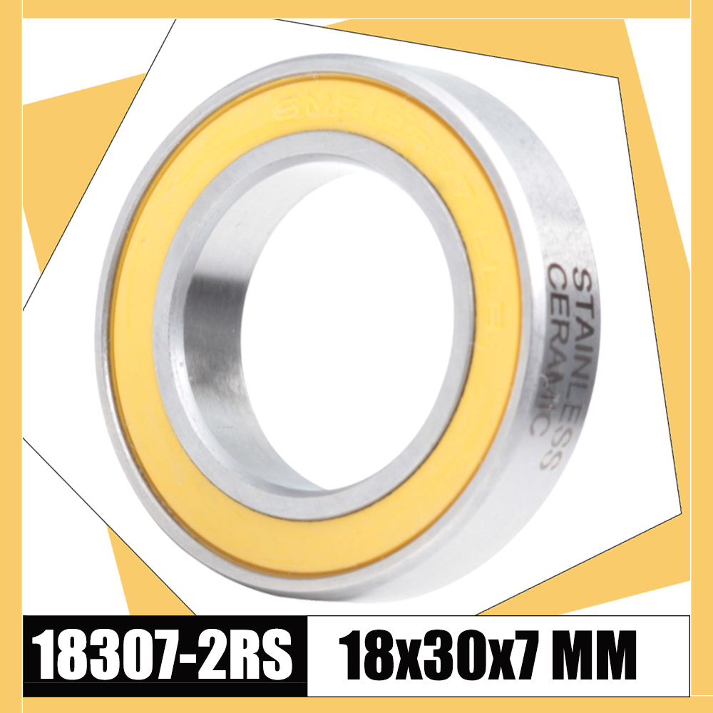 Roulement en acier inoxydable SMR18307-2RS 18x30x7mm, 1 pièce ABEC-3 18307 LLB pour DT Swiss Fulcrum 18307RS billes en céramique roulements de vélo
