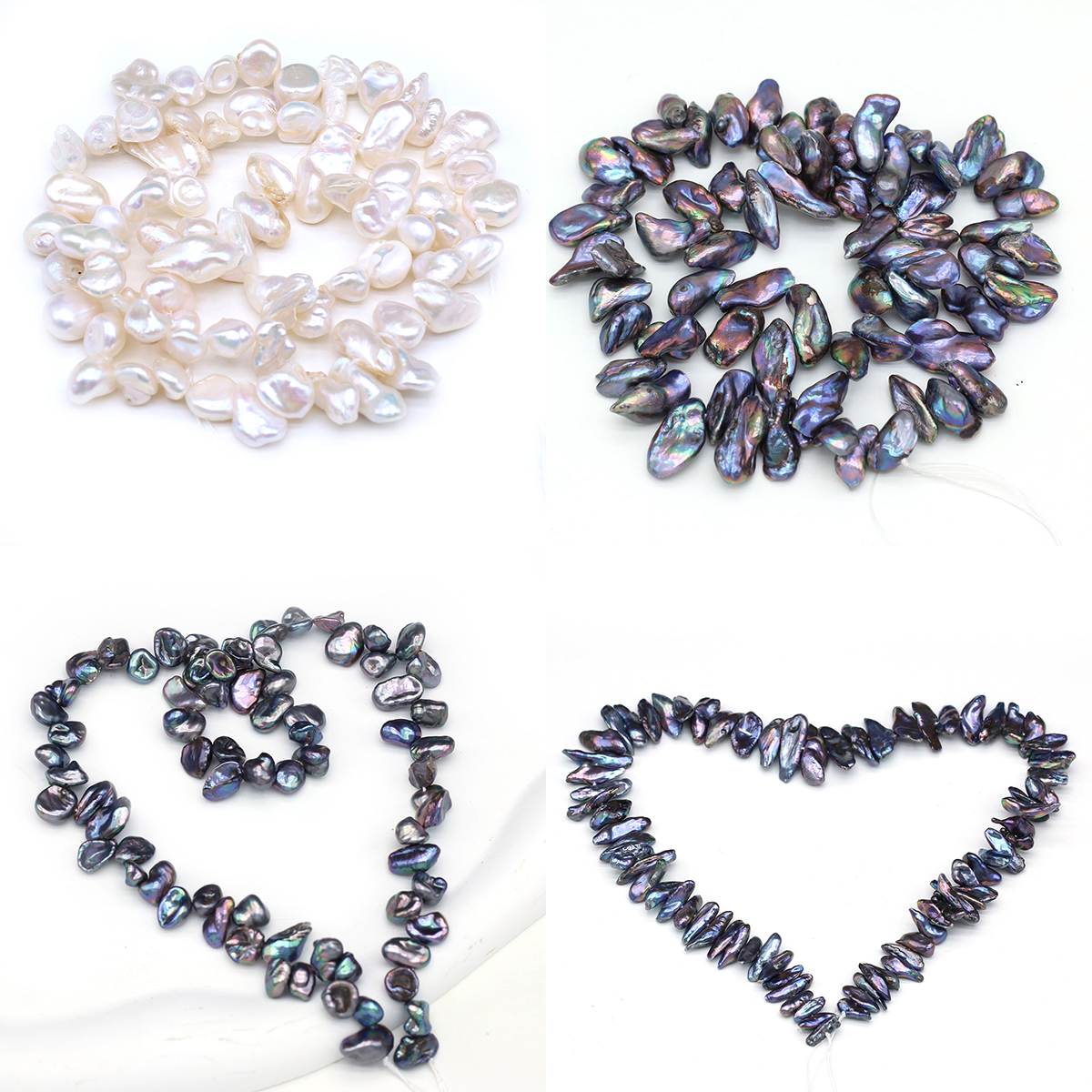 Perles d'Eau Douce Naturelles de Forme Irrégulière, Punch Aadt Baroques, pour la Fabrication de Bijoux, Accessoires de Bracelet et Collier à Faire Soi-Même