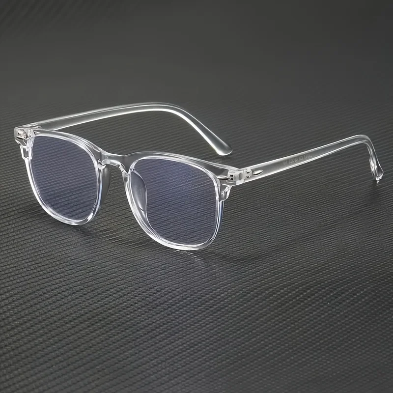 Occhiali trasparenti anti-luce blu alla moda con montatura in plastica quadrata trasparente per accessori di abbigliamento per il ritorno a scuola