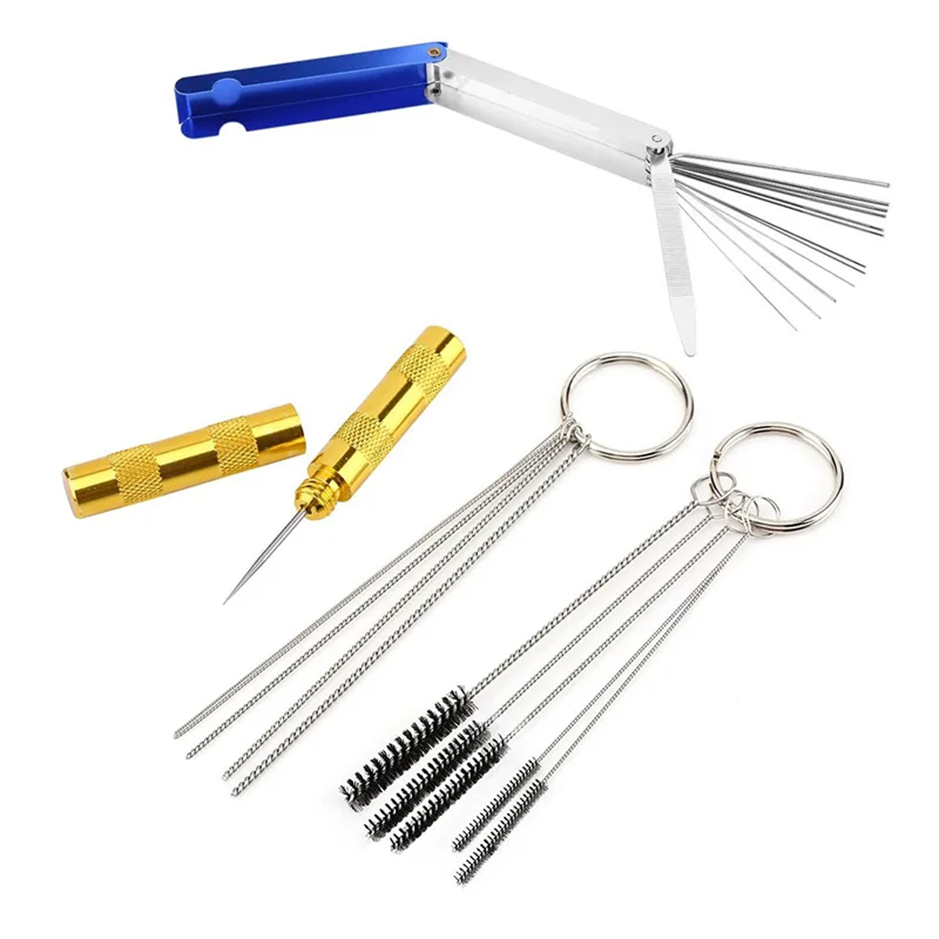 11/24 stücke Airbrush Reinigung Pinsel Auto Spritzpistole Düse Reinigung Ausrüstung Reparatur Werkzeuge Schaber Spray Nadel & Pinsel Hand Werkzeug