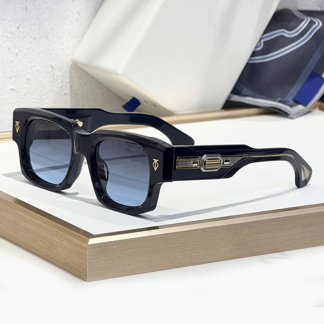 THEN-DUSENBERG Luxury Brand High Quality Rectangular Sunglasses Thick Acetate UV400 Gift Men