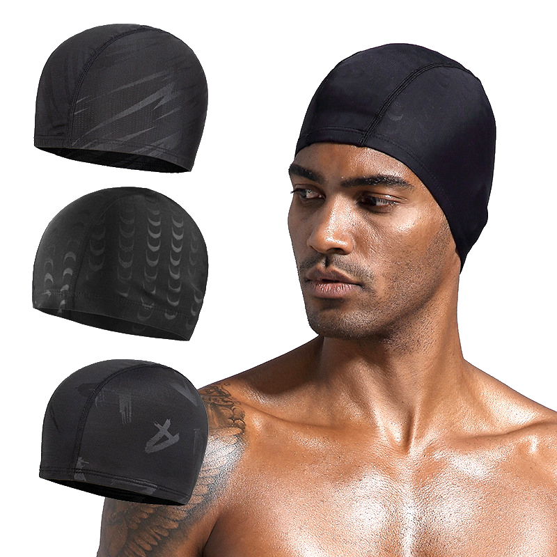 1 stuk nylon waterdichte badmuts - elastische gehoorbescherming voor heren dames gezin zwemtraining essentiële accessoire