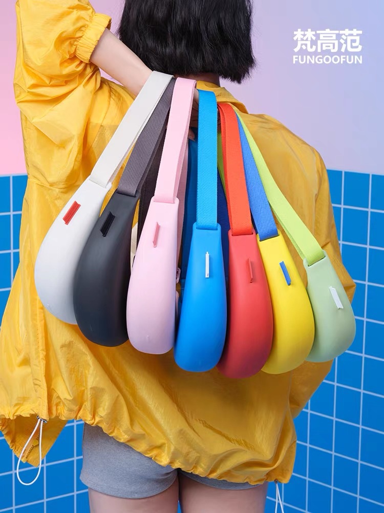 Wodoodporna torba crossbody Fungoofun w kształcie pieroga, unisex, letnia, codzienna torba na ramię.