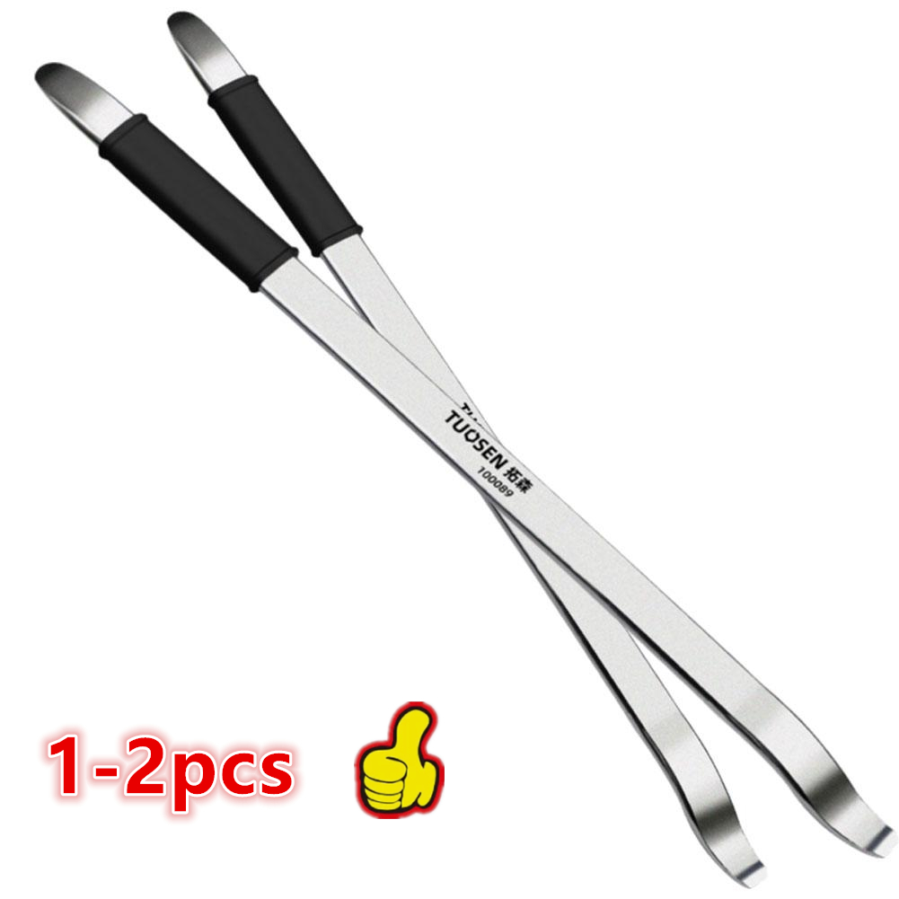 Changeur de pneus professionnel, barre de levier, métal Durable, poignée en caoutchouc, conception permettant d'économiser du travail, coin de levier Non endommagé, 1/2 pièces