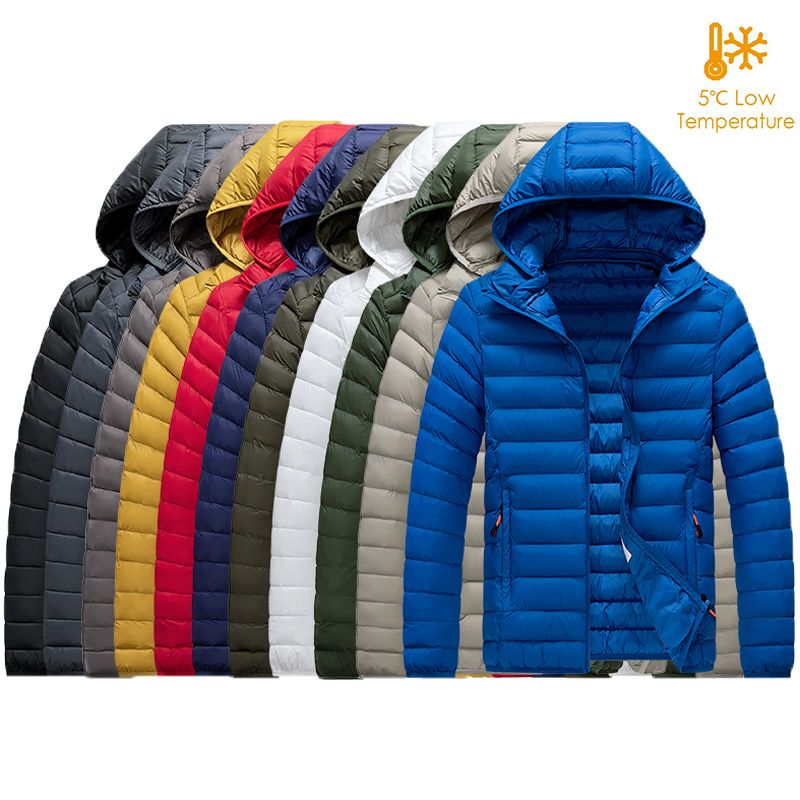 8XL Mężczyźni Nowa jesienno-zimowa ciepła wodoodporna kurtka parka Męski płaszcz z kapturem Casual Outwear Odpinany kapelusz Stroje Parki Płaszcz męski