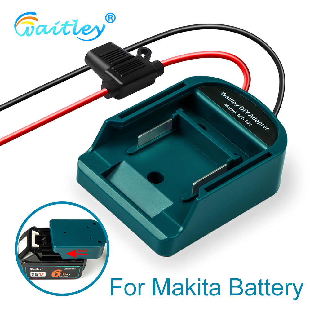Konverter Adaptor Baterai Eksternal untuk MT Makita 14V/18V Baterai Kotak Alat Listrik DIY Steker Mod Aksesori Kit Ekstensi Listrik