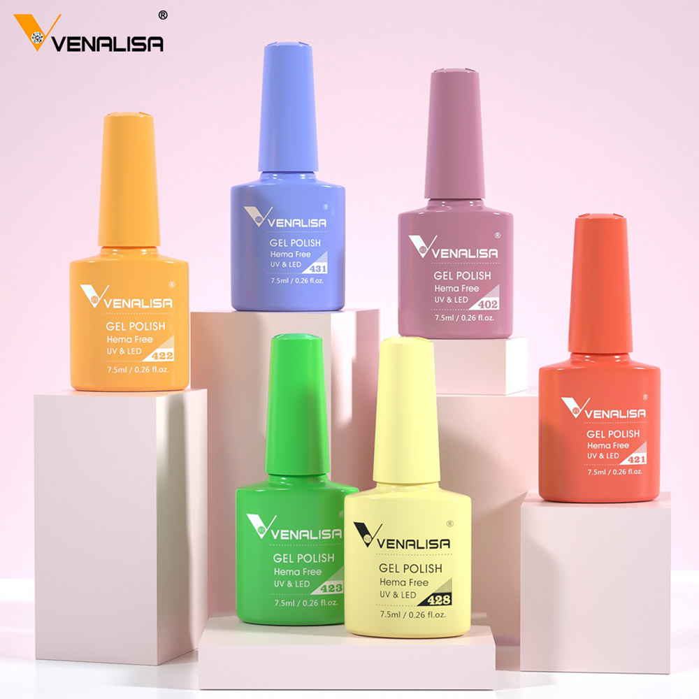 VENALISA Nagelgel-Nagellack VIP4 Neu 7,5 ml Hema Free Semi Permanent Soak Off UVLED Nagelgel-Lack Wunderschöne Farbe Nagelgel-Lack