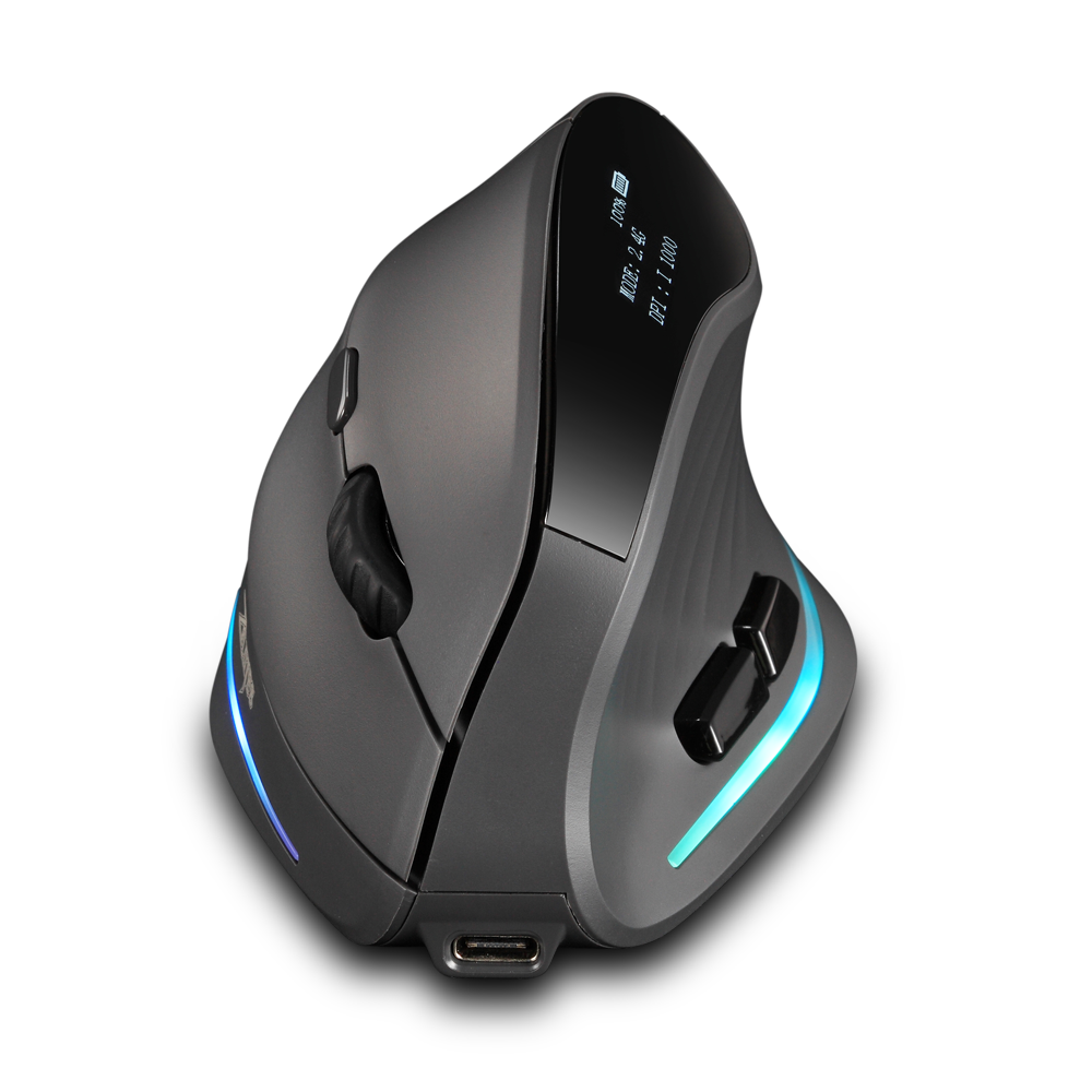 Lefon 2.4G Ergonomiczna Bezprzewodowa Mysz Pionowa z Funkcją Ładowania, Myszki Gamingowe do PC Laptopa MacOS Office Model F35C/F35B/F35