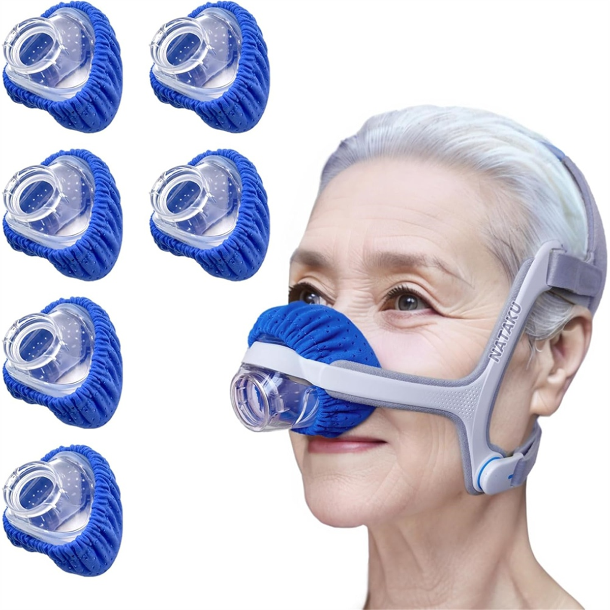 ABTX, 6 упаковок многоразовых вкладышей для носовой маски CPAP для N20, чехлы для масок C Pap с дышащей тканью