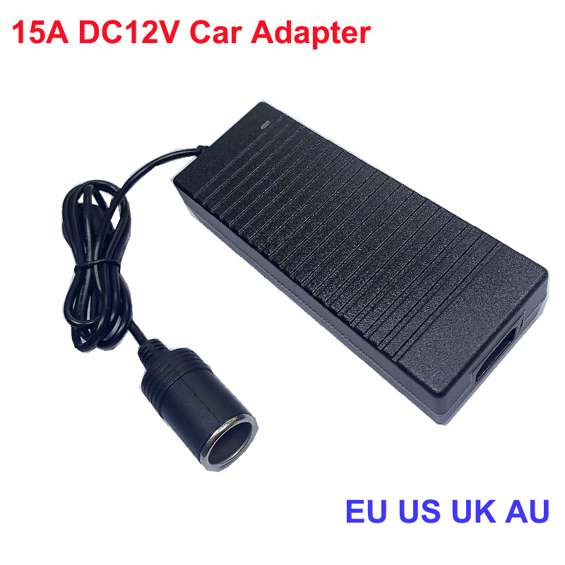 Auto-Netzteil Wechselstrom-Gleichstrom-Wandler 110V/ 240V bis 12V 15a 180W Netzteil Adapter Zigaretten anzünder mit EU-Stecker 10a 8a 6a 5a