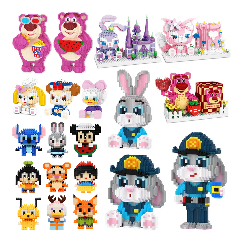 Строительные блоки Disney 108 Style Winnie LinaBell, фигурки принцесс СтеллаЛу, мультяшные персонажи, кирпичики, детские сборные игрушки, модель, подарок