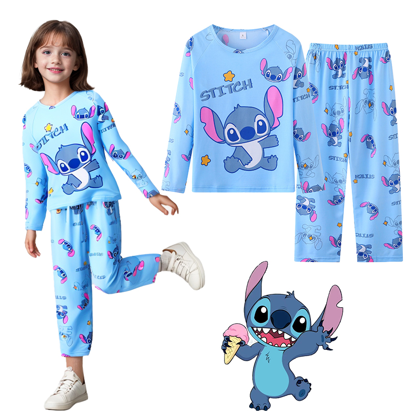 Crianças ponto pijamas para meninos meninas casa wear crianças casual pijamas de manga longa bottoms terno presentes de natal