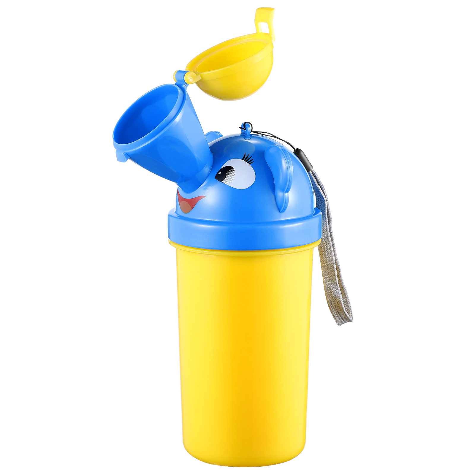 Orinal portátil a prueba de fugas para niños, botella de entrenamiento para orina, inodoro de emergencia para niños pequeños, viaje en coche al aire libre