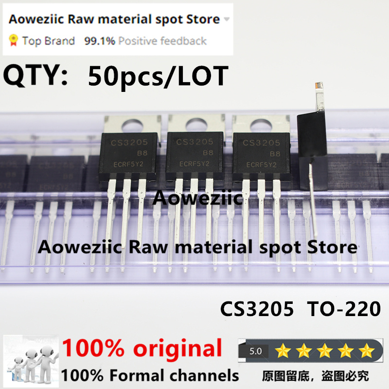 Aoweziic 2022 + 100% nouveau importé Original CS3205B8 CS3205 3205 peut remplacer IRF3205 TO-220 canal N MOS FET 60V 120a