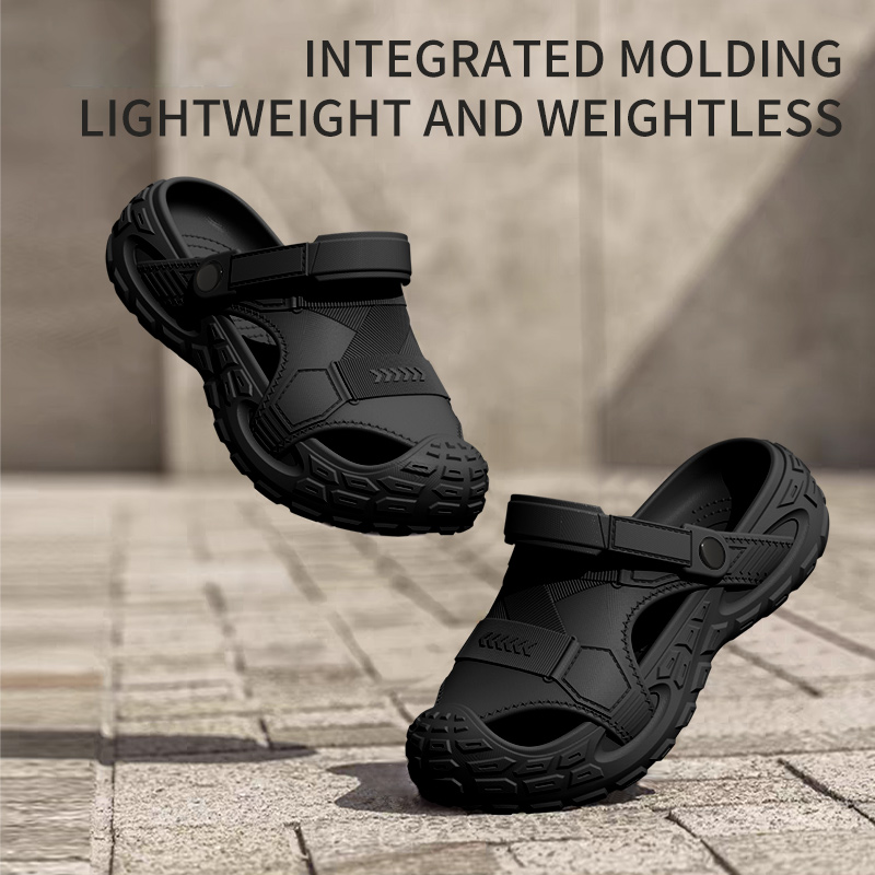 Zapatos tipo zuecos para hombre, transpirables, antideslizantes, resistentes a los olores, para verano al aire libre
