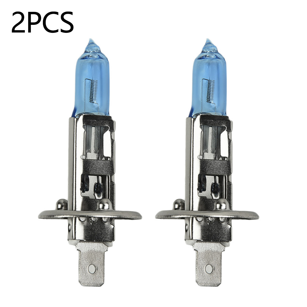 2 unids/set coche H1 12V 100W luces faros superbrillantes blanco 6000k lámpara de cabeza bombillas halógenas para BMW Golf Passat Peugeot Jeep