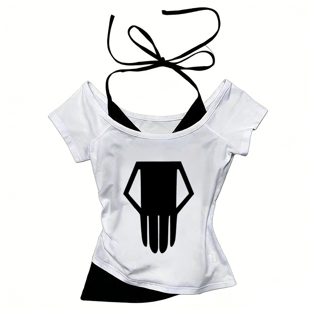 Bakugo T-Shirt für Teenager, Popkultur, klassisches psychedelisches Hip-Hop-Kawaii-Anime-T-Shirt, Y2k-Damen-T-Shirt, klassisches, trendiges Grafik-T-Shirt