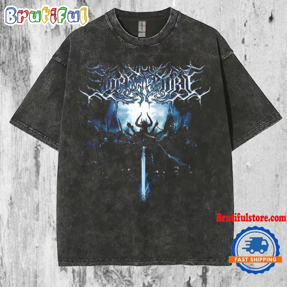 Symphonic Dead Core Band Lorna Shore New Album Poster Graphic Printed T-Shirts Washed Cotton Oversized Men Women Streetwear Tee