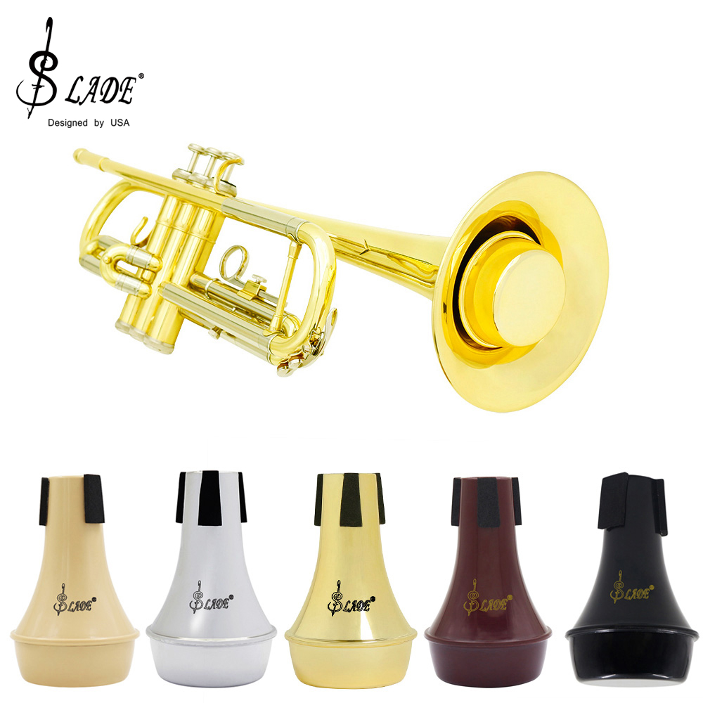 SLADE Mini Silenciador Semicerrado de ABS para Trompeta, Accesorios de Práctica para Trompeta, Instrumentos de Viento de Latón