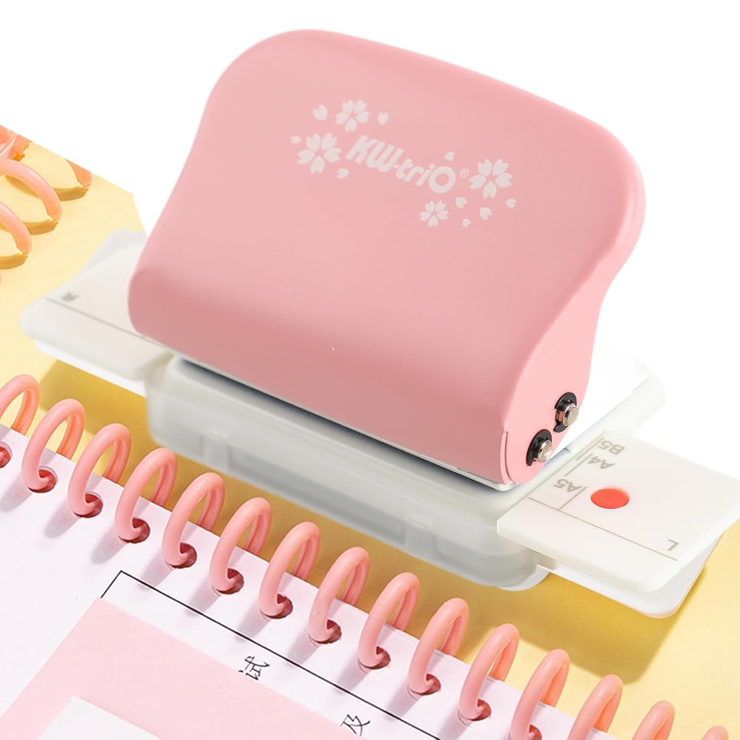 Poinçon à feuilles mobiles à 6 trous, compatible avec le papier A4/B5/A5, machine à relier portable, adaptée à la reliure de documents de bureau.