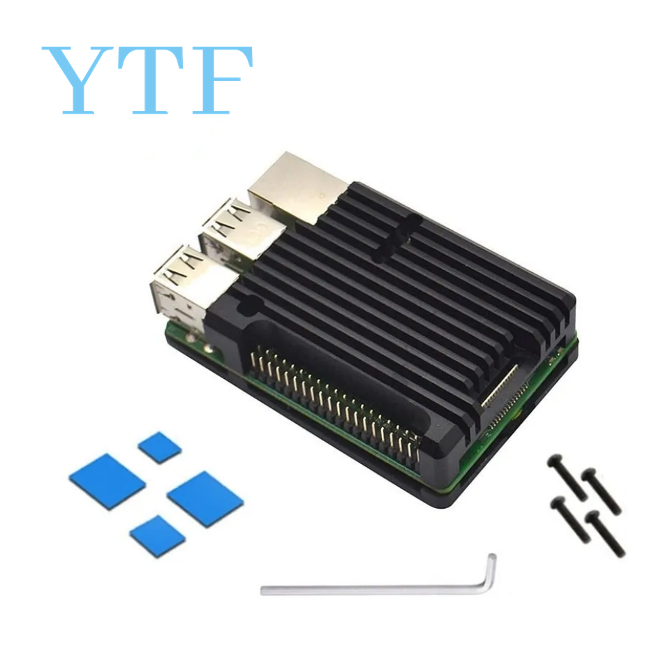 1 комплект Raspberry Pi 4B 3B + модель + (плюс) модуль системы охлаждения с двойным вентилятором и радиатором