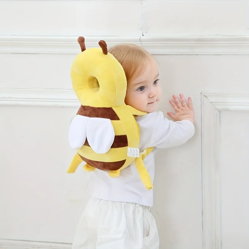 Poduszka ochronna na głowę Little Bee Baby - oddychająca czapka chroniąca przed upadkiem, odpowiednia do ochrony głowy małych dzieci
