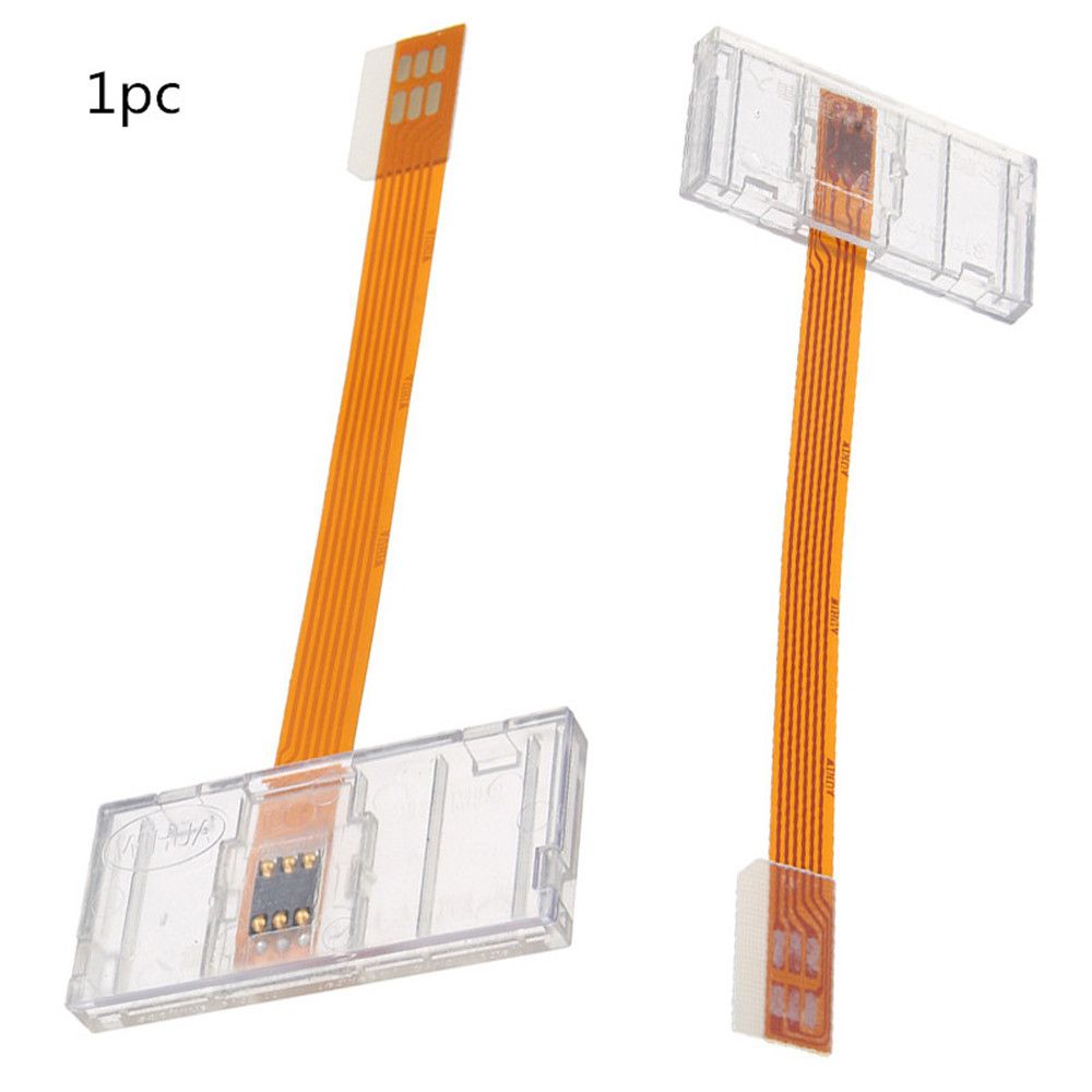 Conversor de adaptador de cartão SIM universal durável transparente grande para pequeno dispositivo aberto de cartão SIM