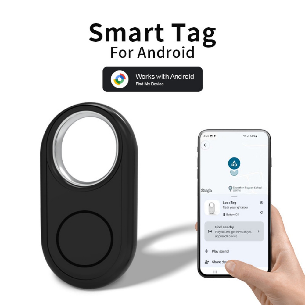 GPS-трекер для телефонов Samsung Android Google Find My Device Bluetooth-локатор Finder Глобальное позиционирование Анти-потерянная смарт-тег