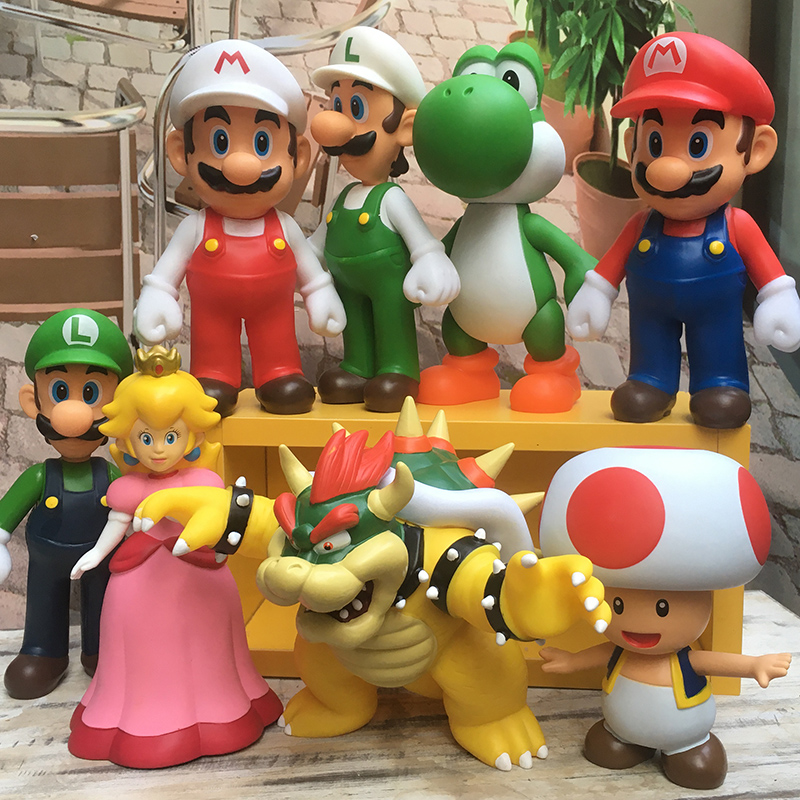 2022 nuevo Super Bros Donkey Kong Wario PVC 20-24cm figura de acción de gran tamaño modelo juguetes niños regalos de cumpleaños