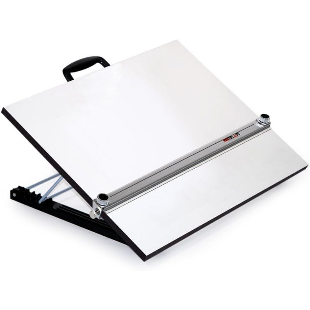 24 x 36 Premium Adjustable Parallel Straightedge Board, White Melamine