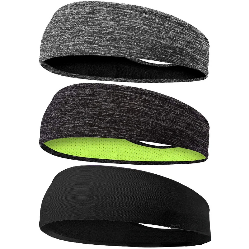 Banda para el sudor para hombres y mujeres, diademas deportivas elásticas, banda para la cabeza, diademas para Yoga, diadema, accesorios deportivos para el cabello, banda de seguridad