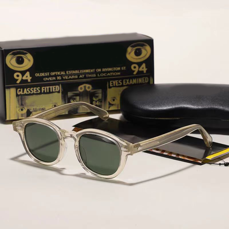 Johnny Depp Polarized Sunglasses Man Round Lemtosh Sun Glasses Woman Luxury Brand Vintage Acetate Frame Night Vision Goggles
